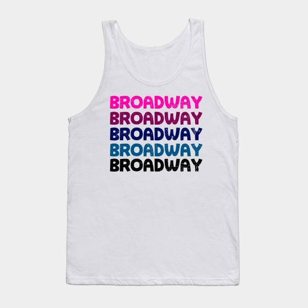 Broadway Retro Shirt Tank Top by KsuAnn